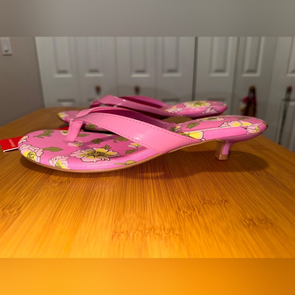 NWT Rampage Pink Floral Women's Sandals SIZE 9 - Picture 11 of 11